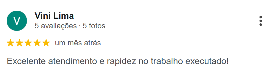Avaliação de Vini Lima